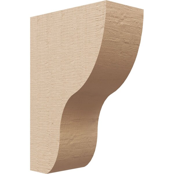 Ekena Millwork 3"W x 6"D x 9"H Classic Greensboro Rough Cedar Woodgrain TimberThane Corbel, Primed Tan CORUR03X06X09GRNRCPR - main